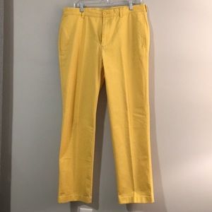 Yellow casual pants